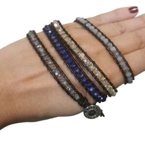 Victoria Emerson multicolor boho wrap bracelet
